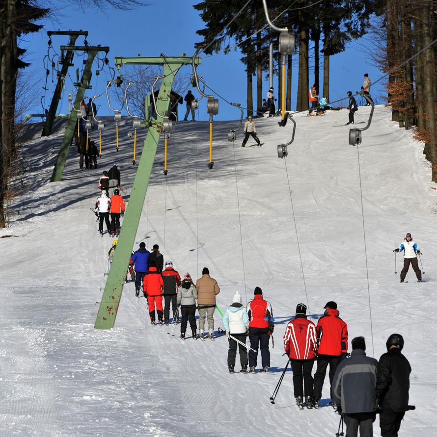Skifahren in der Rhön! Erlebnisurlaub auf dem Ferienhof Seibert in Ostheim.
